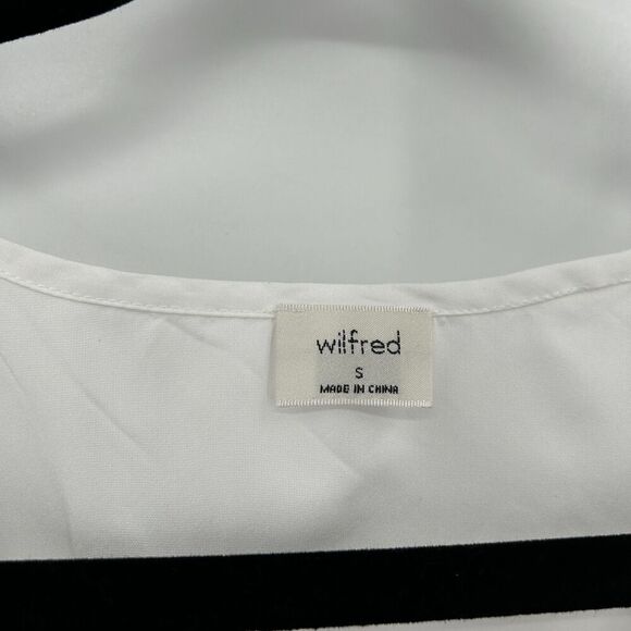 ARITZIA Wilfred White Fantasy Taffeta Crepe Tiered Baby Doll Mini Dress Small - Picture 10 of 11